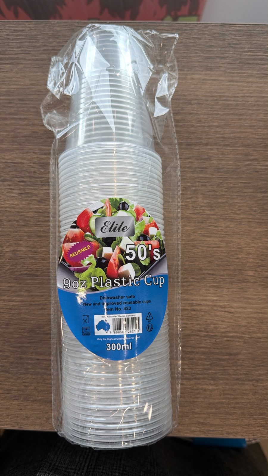 Elite 9oz Plastic Cups 300ml