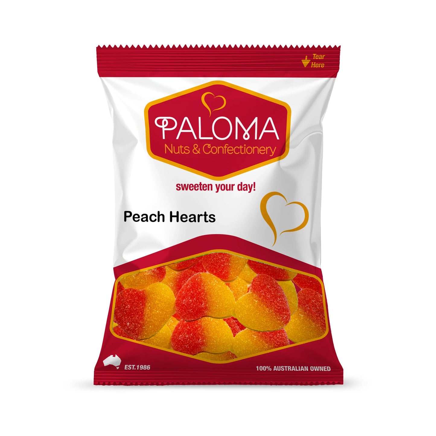 Paloma Peach Heart