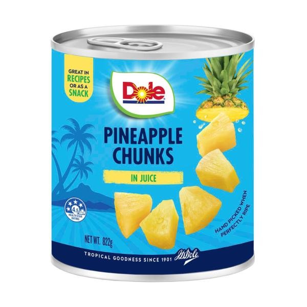 Dole Pineapple Chunks 822g