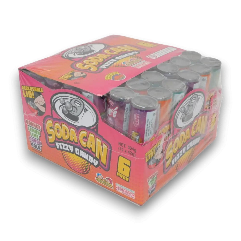 Soda Can Fizzy Candy 6 Pack