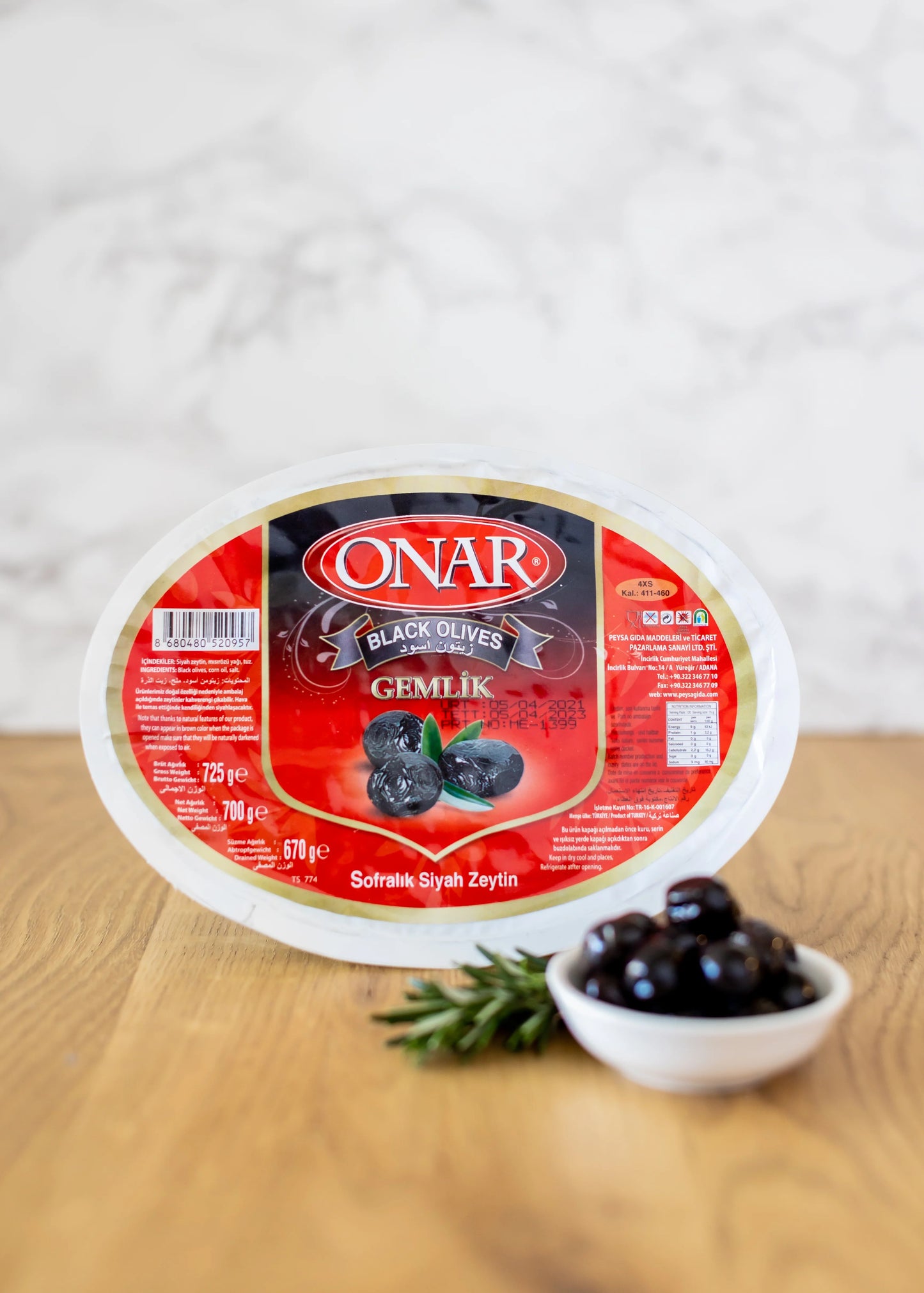Onur Blk Olives 700g