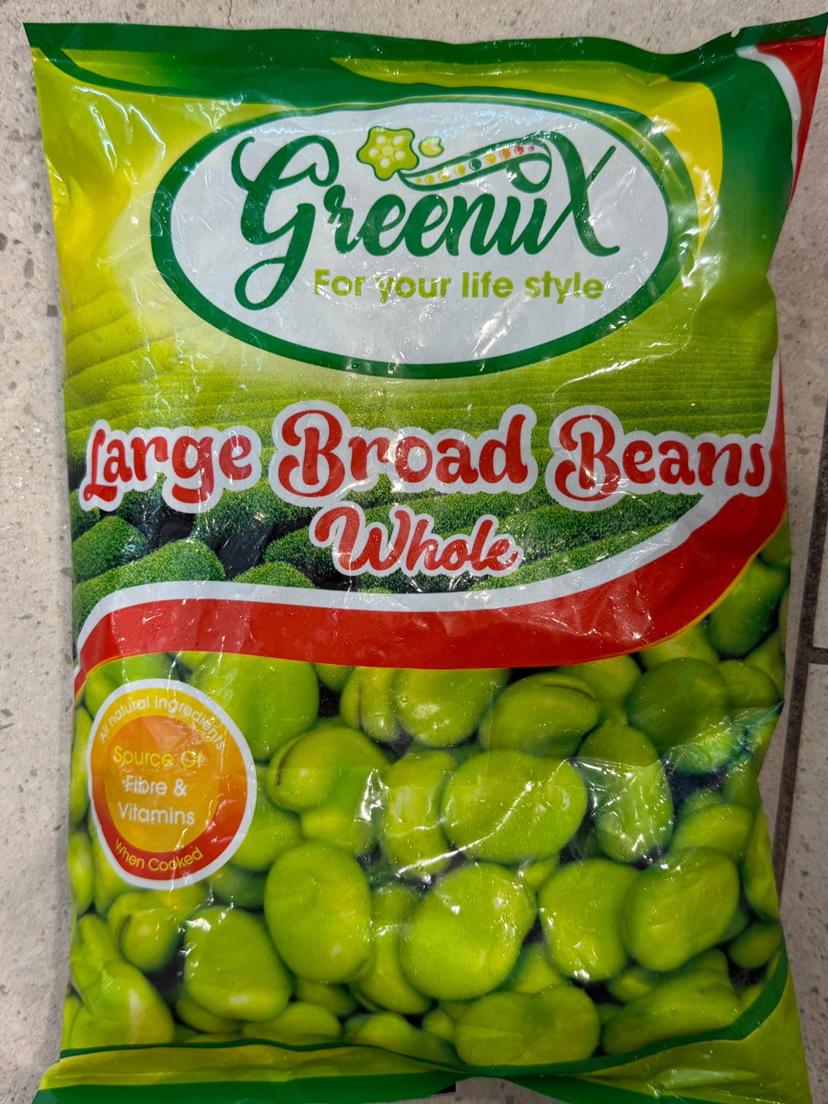 Greenux Large Broad Beans 1kg