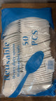 Plastic Spoon 50 Pcs