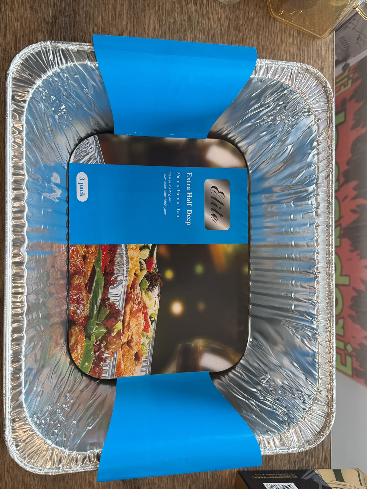 Elite Aluminium Extra Half Deep Tray