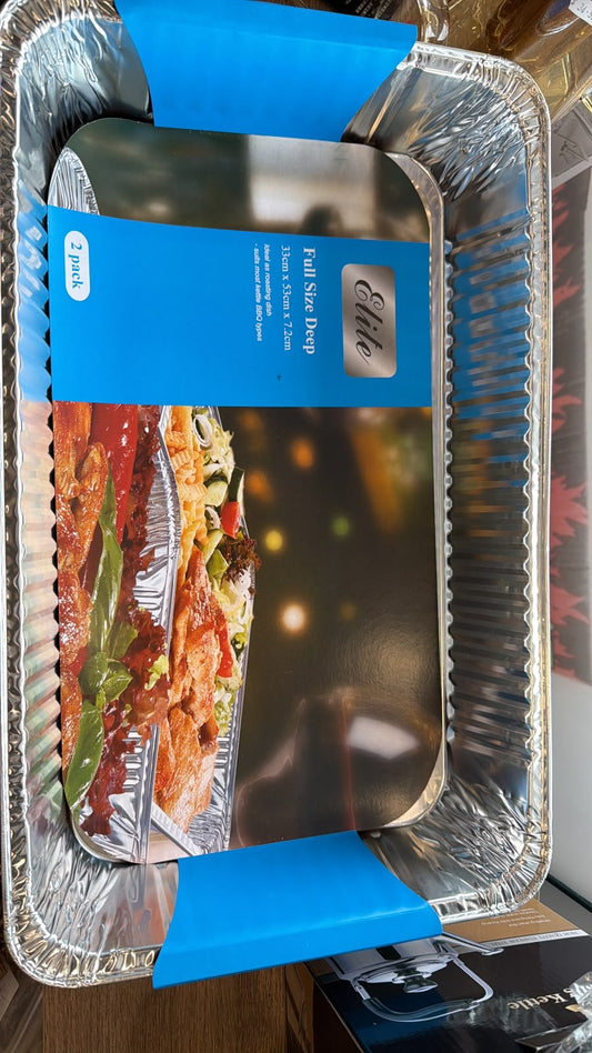 Elite Aluminium Tray Full Size Deep