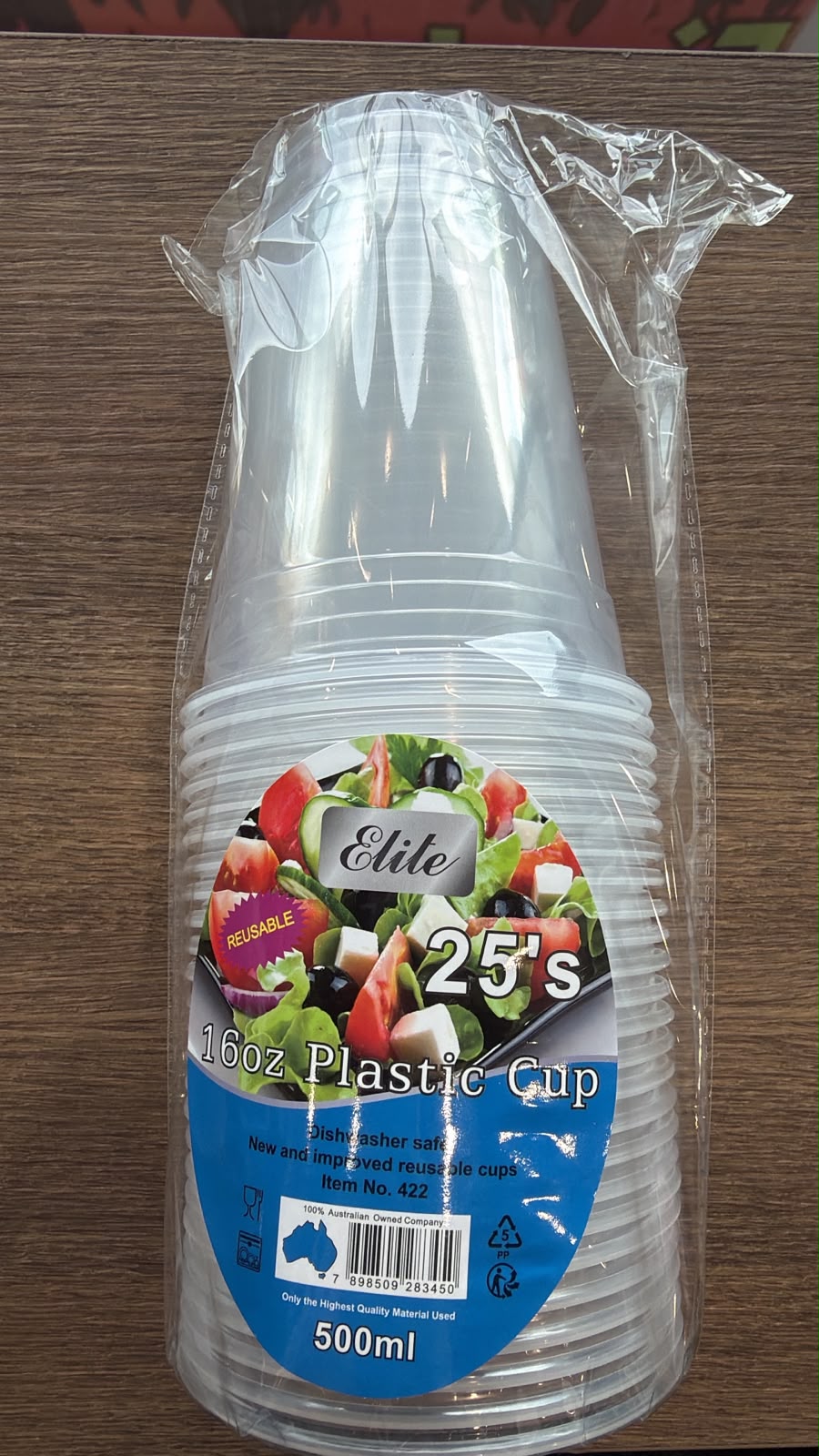 Elite 16oz Plastic Cups 500ml