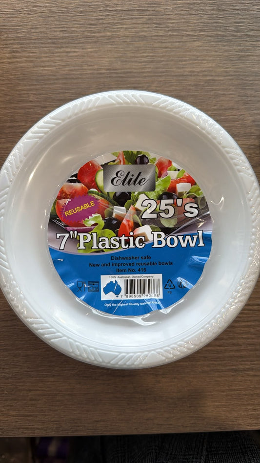 Elite Siz 7 Plstic Plat 50 Pcs