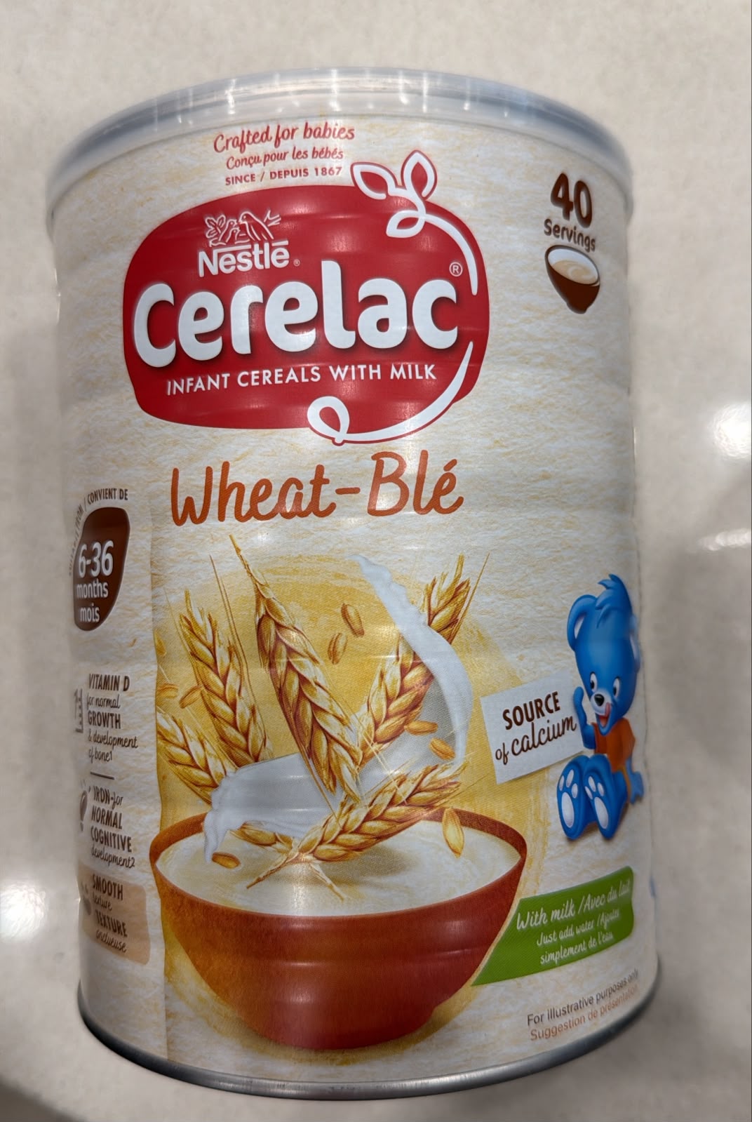 Nestle 6-36 Months Cerelac Wheat 1kg