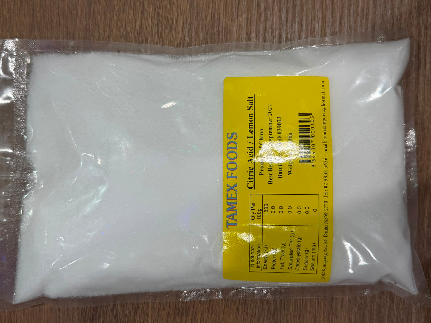 Tamex Citric Acid 400g