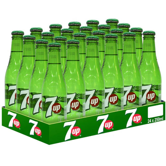 7 Up Glass Bottle 24 Pack