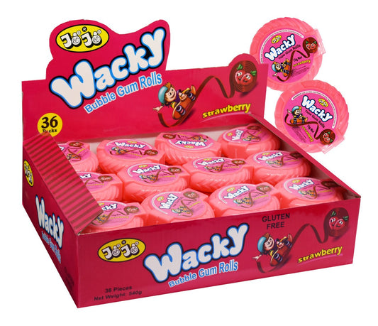 Wacky Tape Gum Rolls Strwbrry