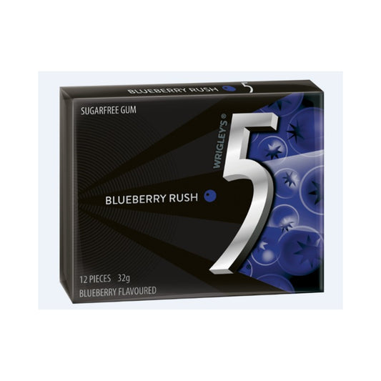5 Blueberry Rush Sugarfree Gum
