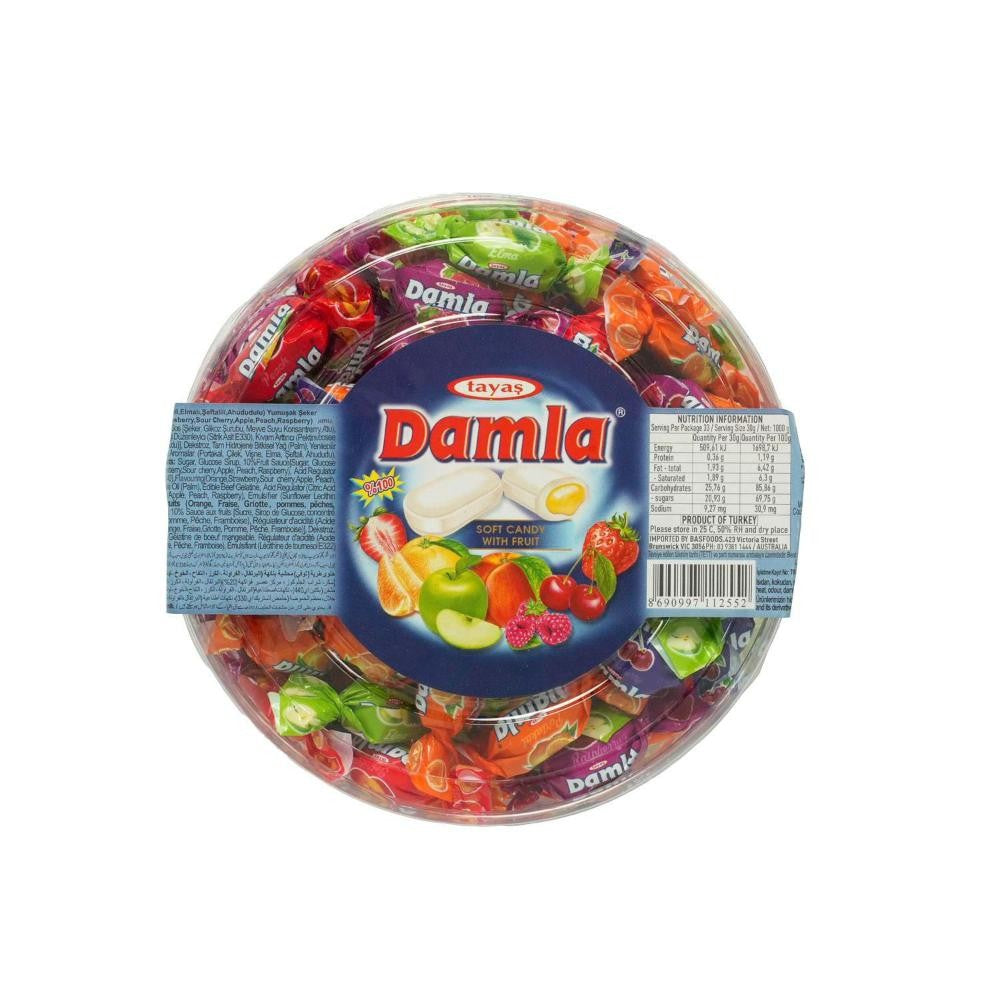 Damla Soft Candy W Fruit 300g