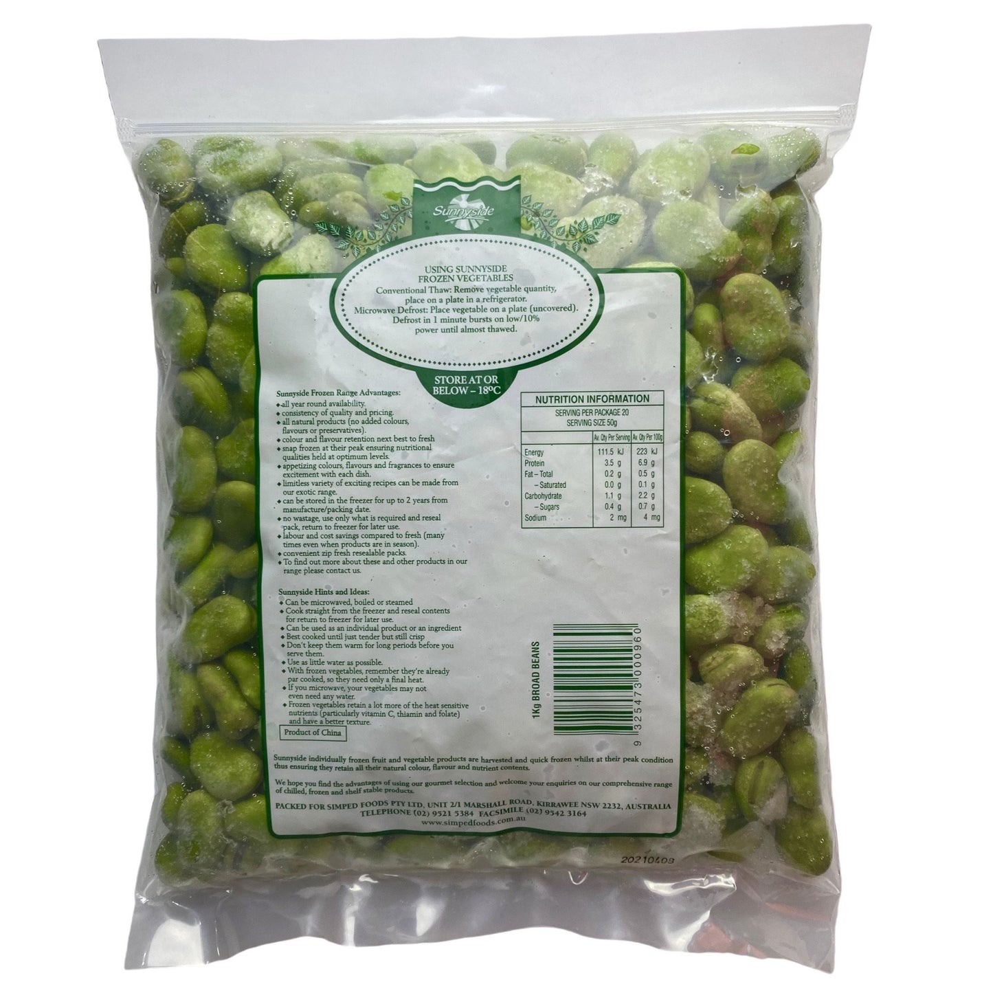 Broad Bean Peeled