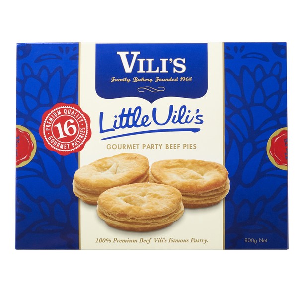 Vili's Beef Pies 16 Pcs