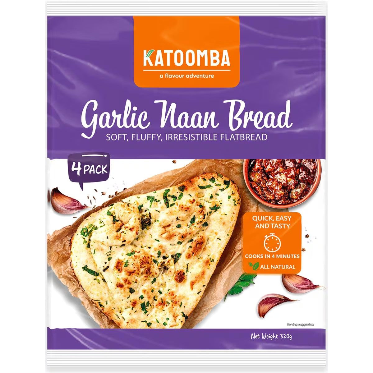 Katoomba Garlic Naan Bread