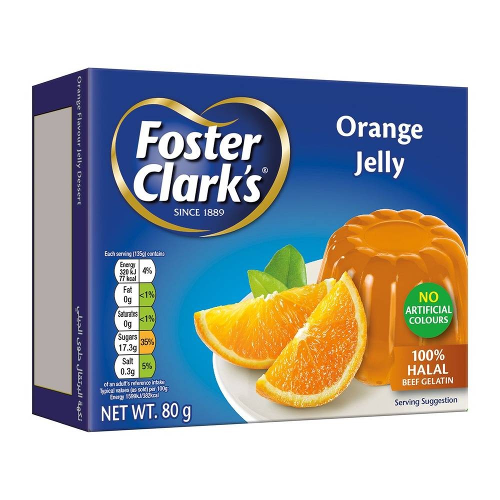 Foster Clarks Orange Jelly 80g