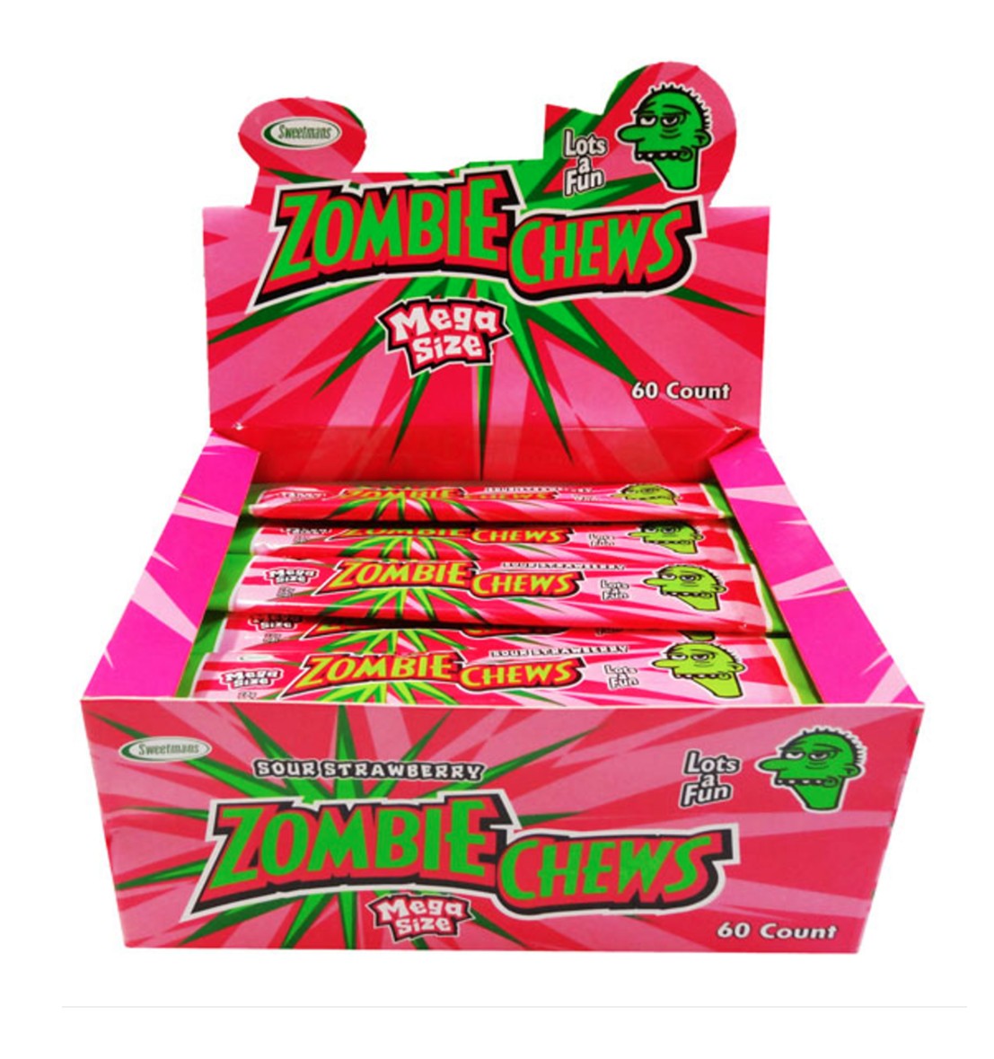 Zombie Chews Sour Strawberry