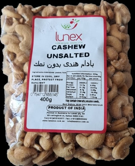 Lunex Cashew Unsalted 400g