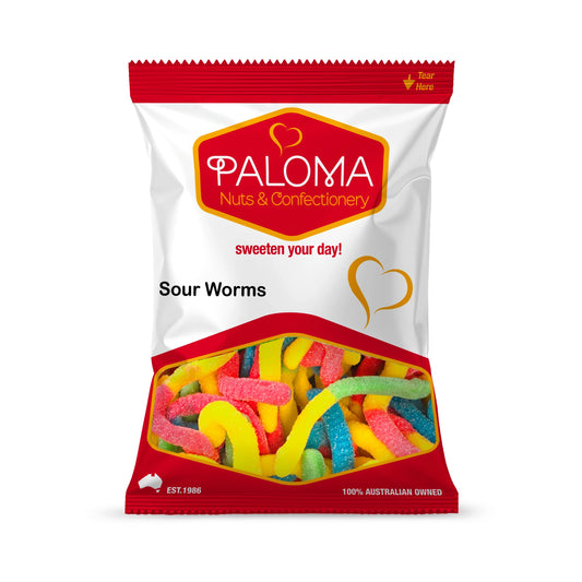 Paloma Sour Worms Halal